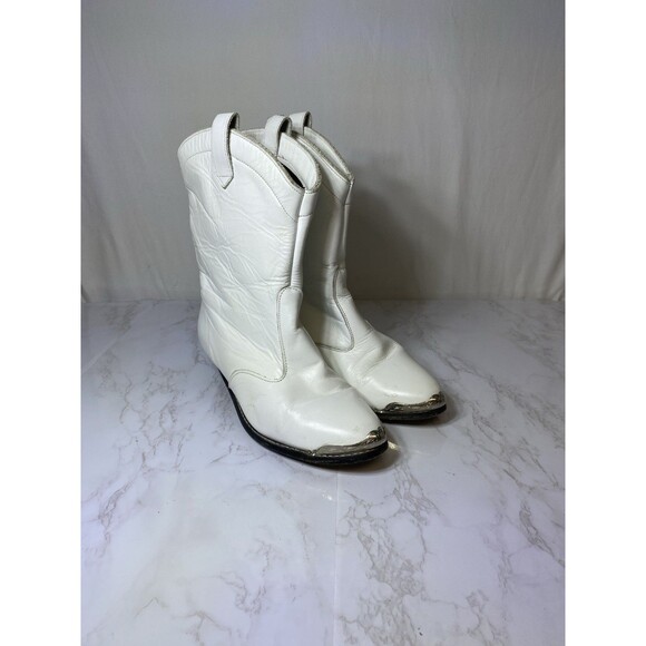 Tictactoe Line Square Dancing Cowboy Boots Leather Nashville Cowgirl Western 8 - Picture 1 of 11